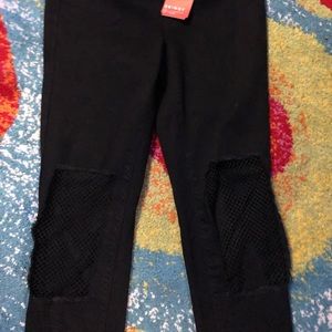 Mesh knee skinny black jeans BOOMERANG